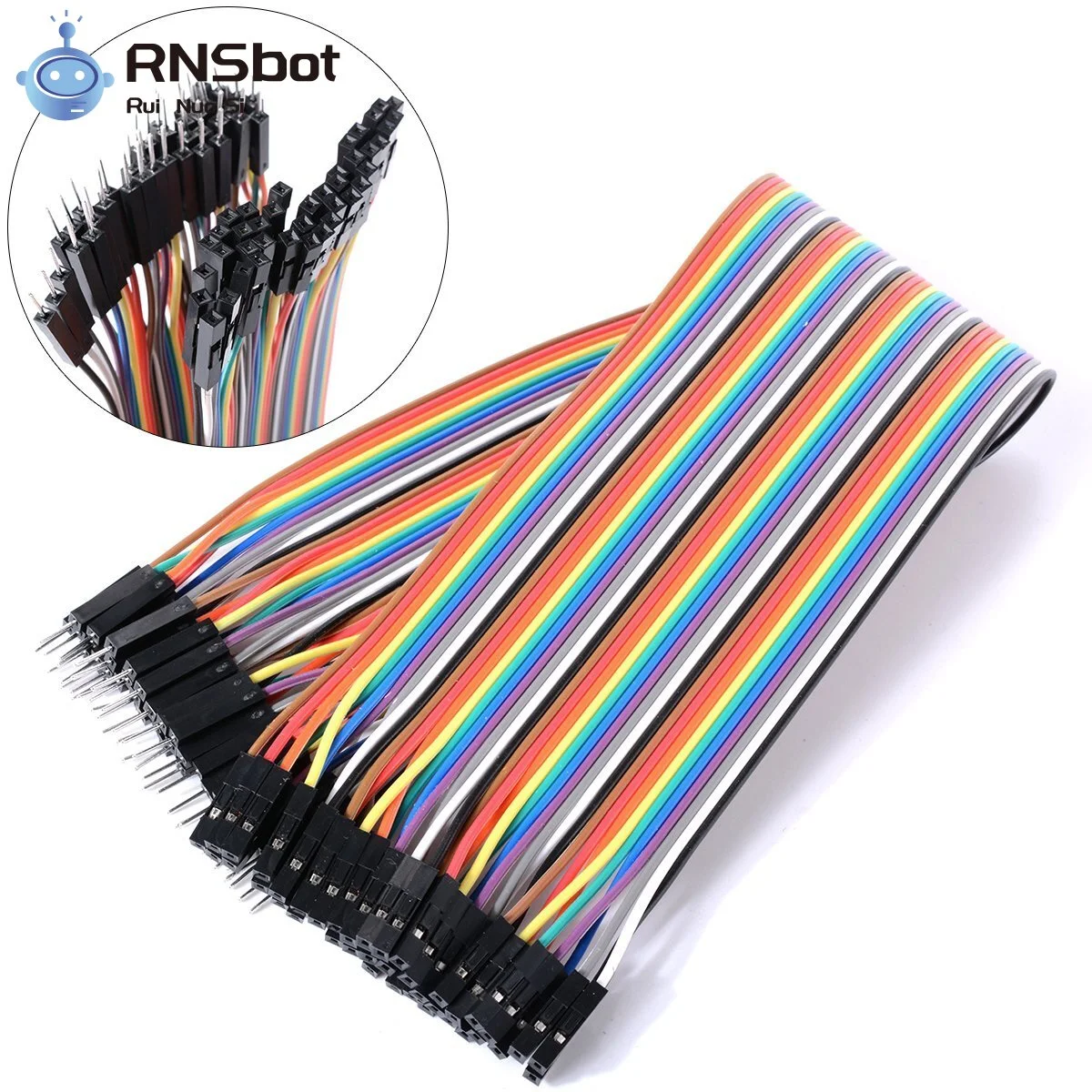 Male To Female Jumper Wires 40 Pcs 10cm