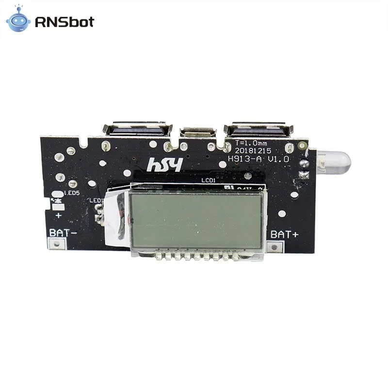 Mobile Power Boost DIY 18650 Lithium Battery Digital Dual USB